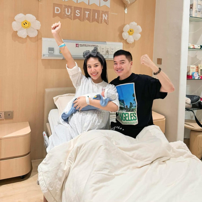 Quang Minh và bạn gái kém 37 tuổi có con chung.