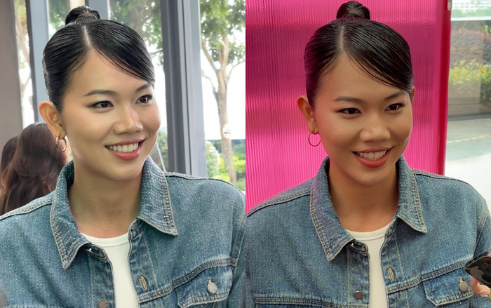 Diện mạo mới của Ánh Viên tại sự kiện nhận được nhiều lời khen ngợi.