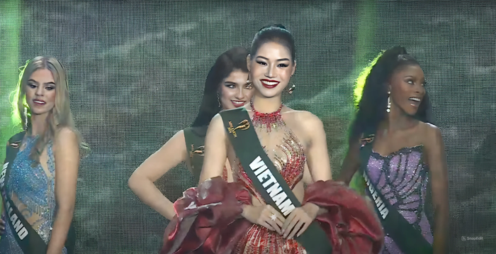 Đại diện Việt Nam bị loại khỏi Top 20 Miss Earth 2024. 