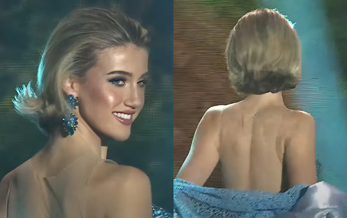 Màn cởi áo gây thót tim của Tân Hoa hậu Trái Đất Jessica Lane