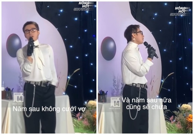 Sơn Tùng tiết lộ về thời điểm lên xe hoa. (Ảnh chụp màn hình Kênh 14 - Hóng hớt showbiz)