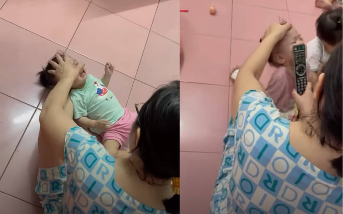 Công an vào cuộc vụ người phụ nữ liên tục tát, đánh vào miệng bé gái 2 tuổi khi đang ăn Ảnh 2