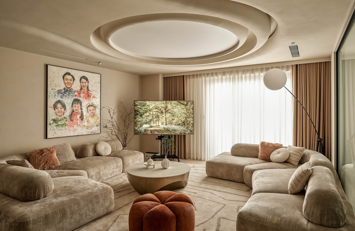 Toàn cảnh căn hộ có diện tích 155m2 vừa được vợ chồng Cường Đô La cách đây không lâu. (Ảnh: FBNV)