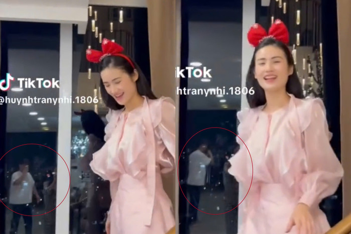 Người đàn ông trong clip của Hoa hậu Ý Nhi có hình dáng khá giống với bạn trai của người đẹp. 