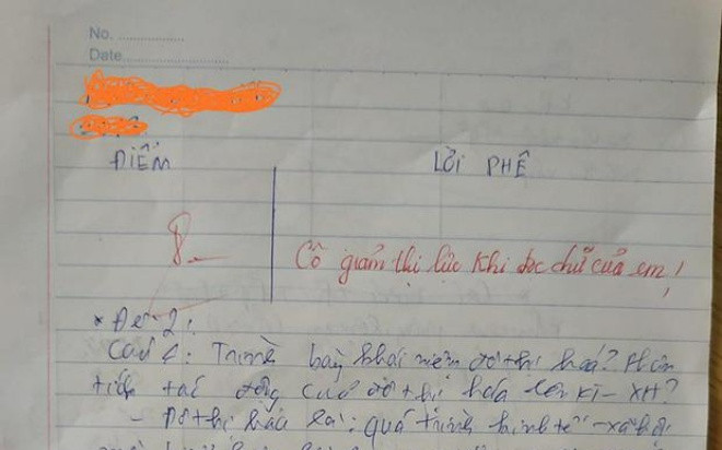 Cô giáo 'giảm thị lực' sau khi chấm điểm, dân tình nhìn bài của học trò lập tức đồng cảm Ảnh 2