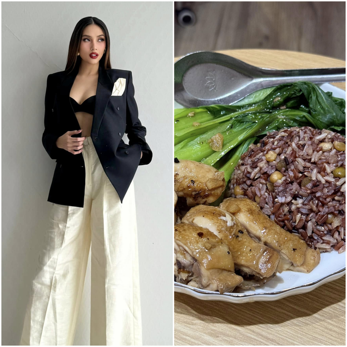 Võ Hoàng Yến sử dụng gạo lức trong khẩu phần ăn.