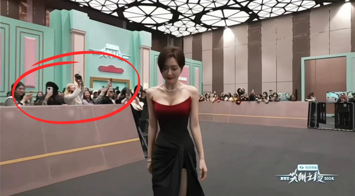 Khán giả không ngừng lấy máy ảnh, điện thoại chụp lại mọi khoảnh khắc xinh đẹp của diễn viên Tần Lam. Ảnh: Sưu tầm