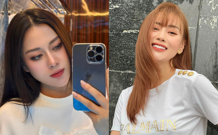 Phương Oanh tô điểm thêm cho lớp trang điểm bằng cách vẽ bọng mắt và mi dưới.