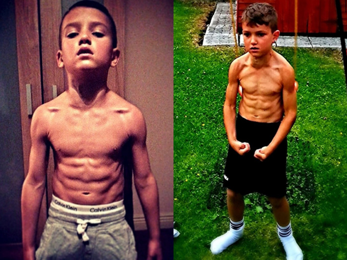 Từ cơ bắp cuồn cuộn năm 8 tuổi, Brandon Blake khiến fan ngỡ ngàng ở tuổi 18.