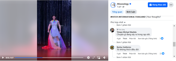 Khán giả quốc tế phản ứng trái chiều về màn mặc đầm cô dâu của đại diện Thái Lan.