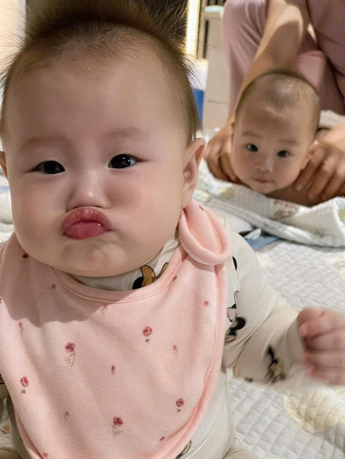 Từ ngày có con, Phương Oanh tích cực đăng ảnh con trên các nền tảng mạng xã hội. Ảnh: FBNV