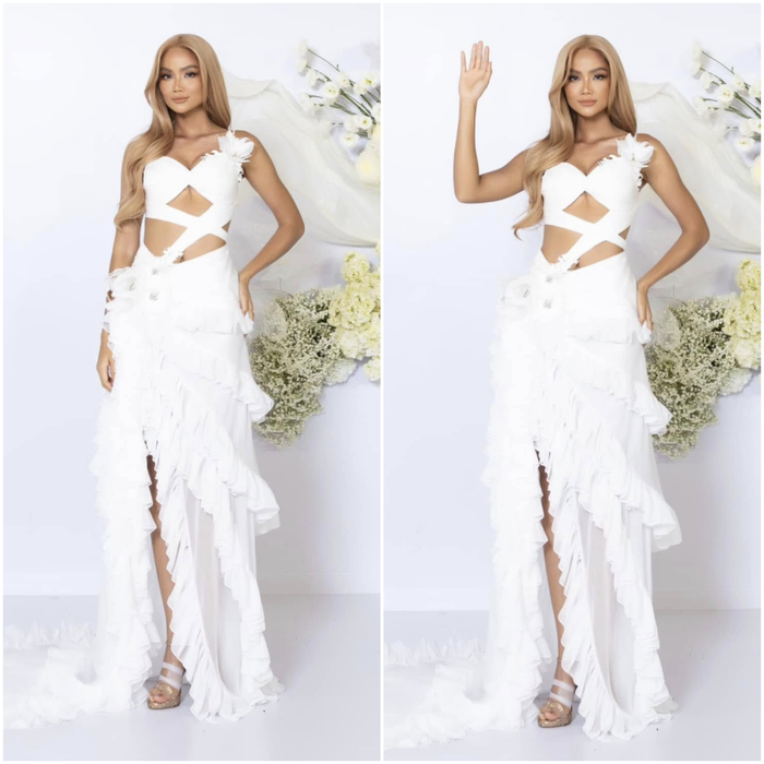 H'Hen Niê 'gây bão' với layout được ví như 'búp bê châu Á'.