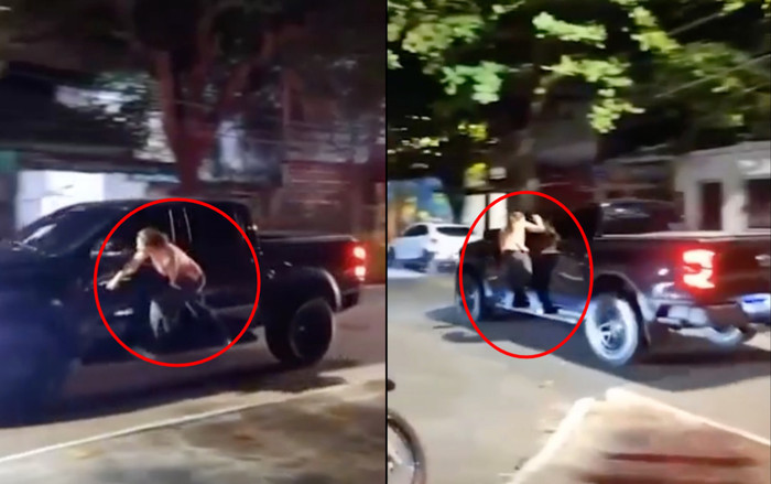 Bắt quả tang chồng ngoại tình, nữ bác sĩ liều mình trèo lên xe đánh ghen Ảnh 2