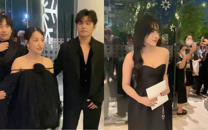 Hình ảnh Khả Như - Puka xuất hiện ở sảnh tiệc cưới của hoa hậu Khánh Vân. Ảnh: Chụp màn hình