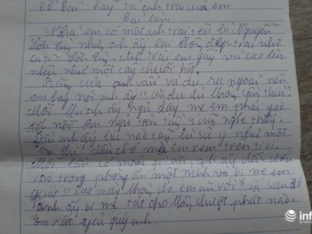 Bài văn tả anh trai của cậu bé tiểu học khiến cộng đồng mạng cười ngất.