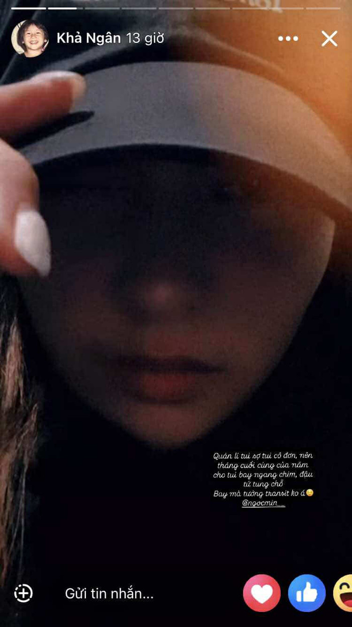 Khả Ngân bất ngờ nhắc đến chuyện cô đơn sau khi tuyên bố 'không phải là bạn bè với Thanh Sơn'. (Ảnh FBNV)