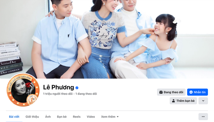 Lê Phương đạt cột mốc ấn tượng về lượt người theo dõi sau một thời gian sử dụng nền tảng mạng xã hội Facebook. Ảnh: Chụp màn hình