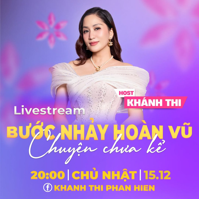 Khánh Thi đảm nhận vai trò host trong buổi livestream đầu tiên thuộc series Bước Nhảy Hoàn Vũ - Chuyện Chưa Kể.