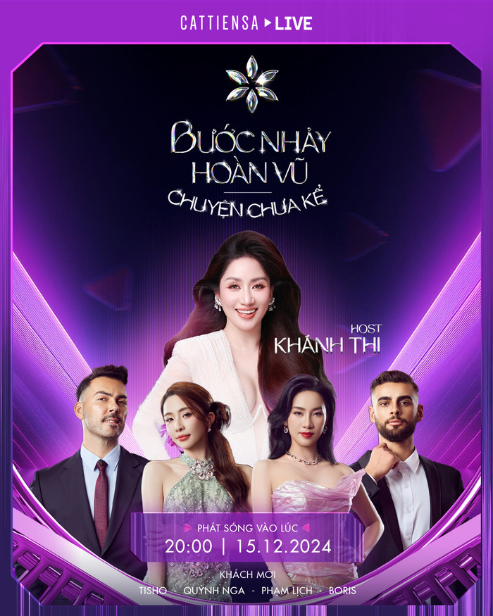 Khánh Thi cùng dàn người chơi tại Bước Nhảy Hoàn Vũ sẽ có buổi livestream đầu tiên vào 20h tối nay 15/12 trên Fanpage và TikTok của chương trình.