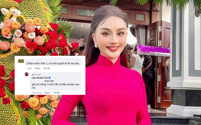 Lâm Khánh Chi khéo léo nói rằng cô đang sống một mình. Ảnh: FBNV
