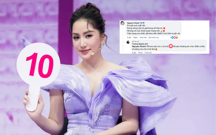 Khánh Thi trân trọng sự nỗ lực của Trương Quỳnh Anh tại Bước Nhảy Hoàn Vũ. Ảnh: FBNV