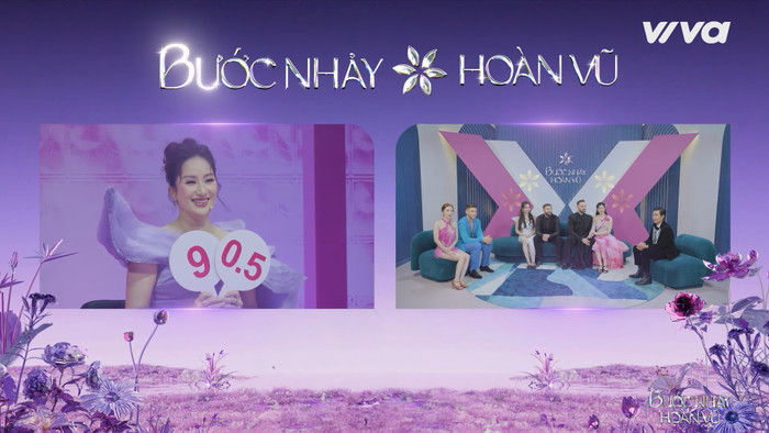 Khánh Thi sau đó đã chấm 9,5 điểm cho màn trình diễn của Trương Quỳnh Anh cùng bạn nhảy. Ảnh: Chụp màn hình