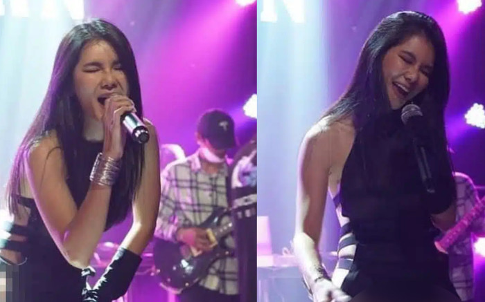 Nữ người mẫu gây tranh cãi vì kéo váy trước khán giả Ảnh 2