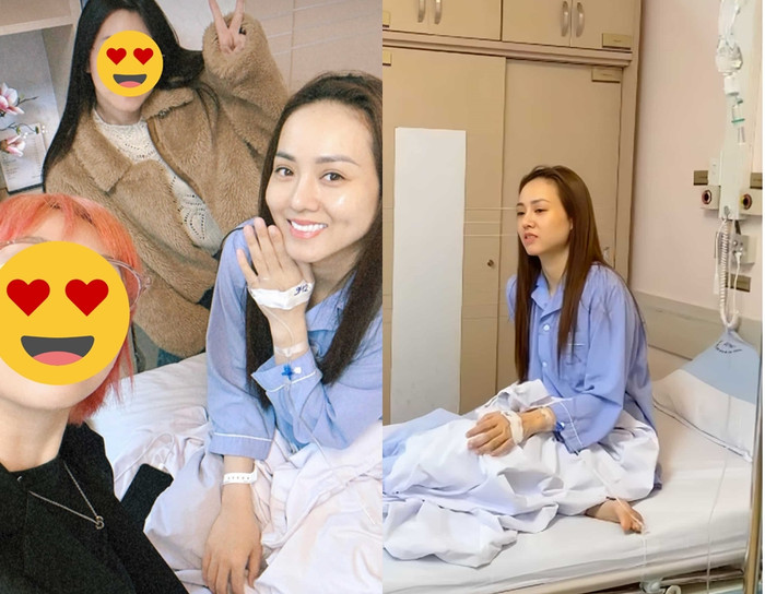 Gần đây, vợ Công Lý nhập viện để phẫu thuật. (Ảnh FBNV)