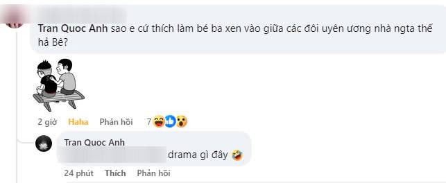 B Trần lên tiếng trước nghi vấn là 'bé ba'. (Ảnh chụp màn hình)