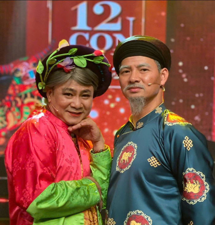 Cặp bài trung NSND Xuân Bắc - NSND Tự Long. Ảnh: FBNV