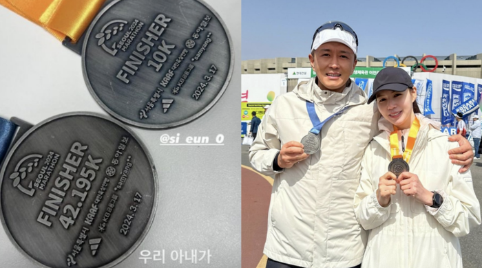 Vợ chồng Jin Tae Hyun và Park Ji Eun thường xuyên làm thiện nguyện và tham gia các giải chạy.