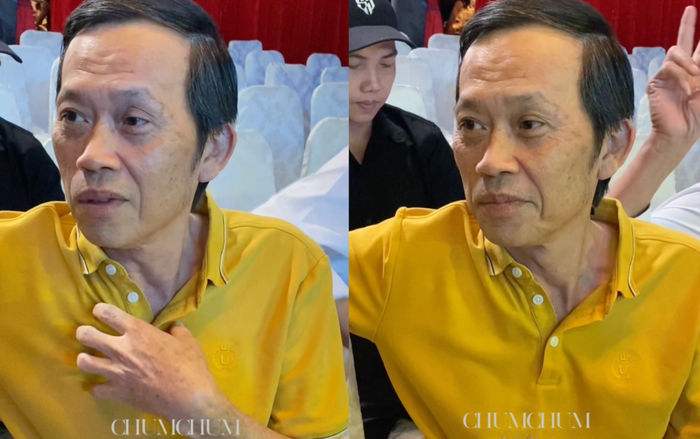 Hình ảnh Hoài Linh khi tham gia một sự kiện gần đây. (Ảnh: Chụp màn hình TikTok Chum Chum)