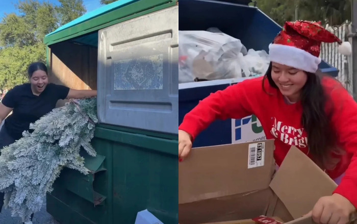 Nhặt đồ trong thùng rác sau Giáng sinh, cô gái tiết kiệm được 500 triệu đồng Ảnh 2