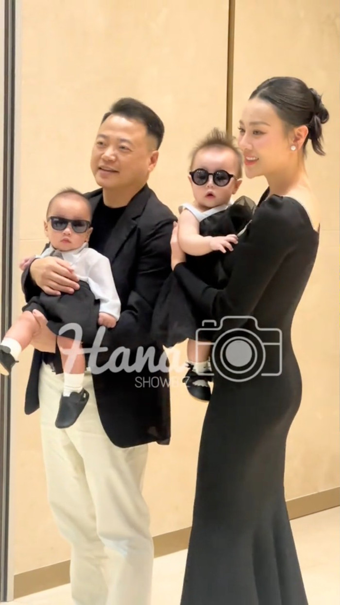 Showbiz 24h: Shark Bình hết mực lo lắng, quan tâm Phương Oanh và các con trong lần đầu gia đình nhỏ đi dự sự kiện. Ảnh: TikTol hanashowbiz