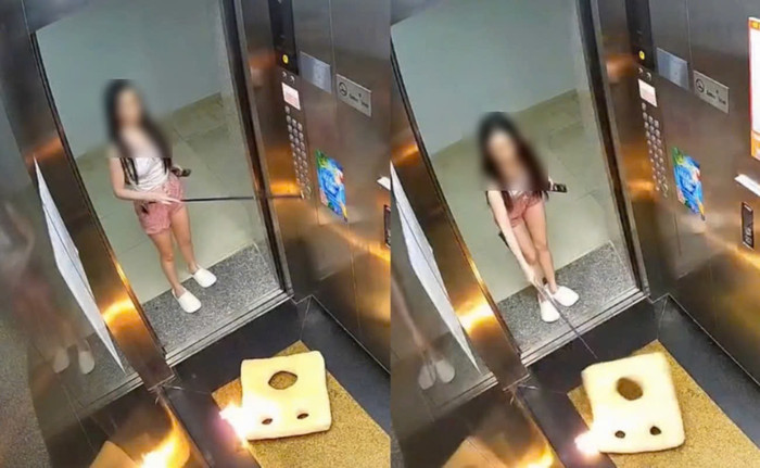 Cô gái thả vật cháy vào thang máy, sự liều lĩnh khiến ai cũng phẫn nộ.