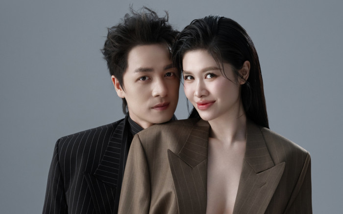 Vợ Đăng Khôi diện mốt không nội y, tự tin khoe sắc vóc phồn thực cạnh ông xã Ảnh 2