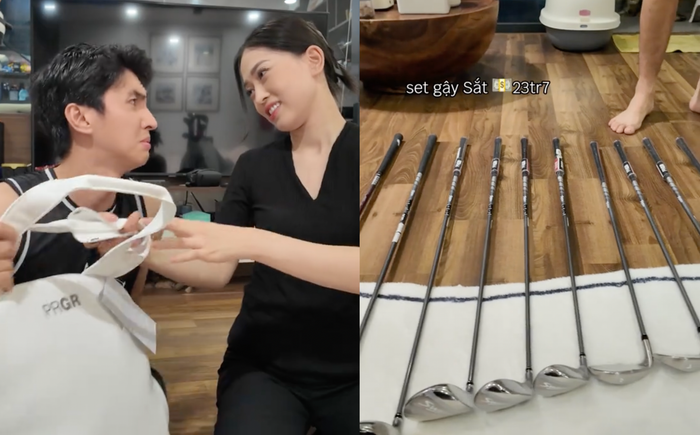 Vợ chồng Á hậu Phương Nga - Bình An đầu tư tiền khủng để chơi bộ môn 'thể thao nhà giàu'. (Ảnh chụp màn hình)