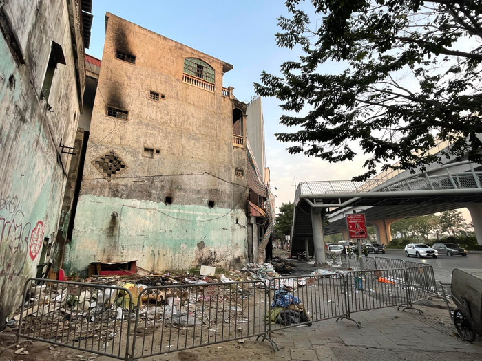 Ngôi nhà xảy ra vụ cháy.