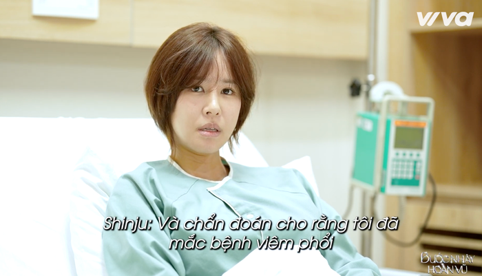 Shinju buồn bã nói về việc bản thân phát hiện mắc bệnh viêm phổi trong quá trình tham gia Bước Nhảy Hoàn Vũ