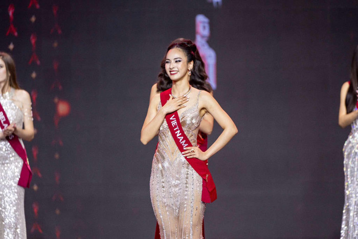 Quỳnh Nga nhập cuộc Miss Charm 2024 trễ hơn nhiều ngày so với thí sinh khác. (Ảnh: BTC)