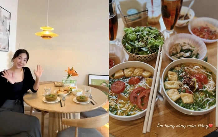 Sau chia tay, nữ MC nhiều lần chia sẻ khoảnh khắc 'nhà có hai người'. tuy nhiên, hiện cô vẫn chưa công khai chuyện tình cảm. (Ảnh FBNV)