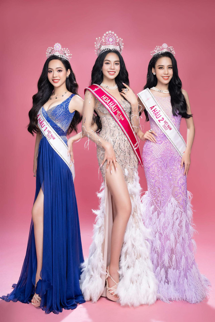 Top 3 Hoa hậu Việt Nam 2022. 