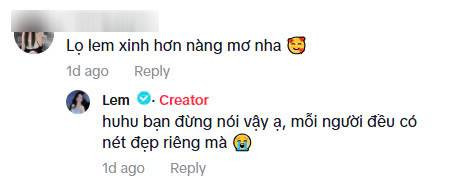 Lọ Lem phản hồi khéo léo khi bị so sánh với nàng Mơ. (Ảnh chụp màn hình)