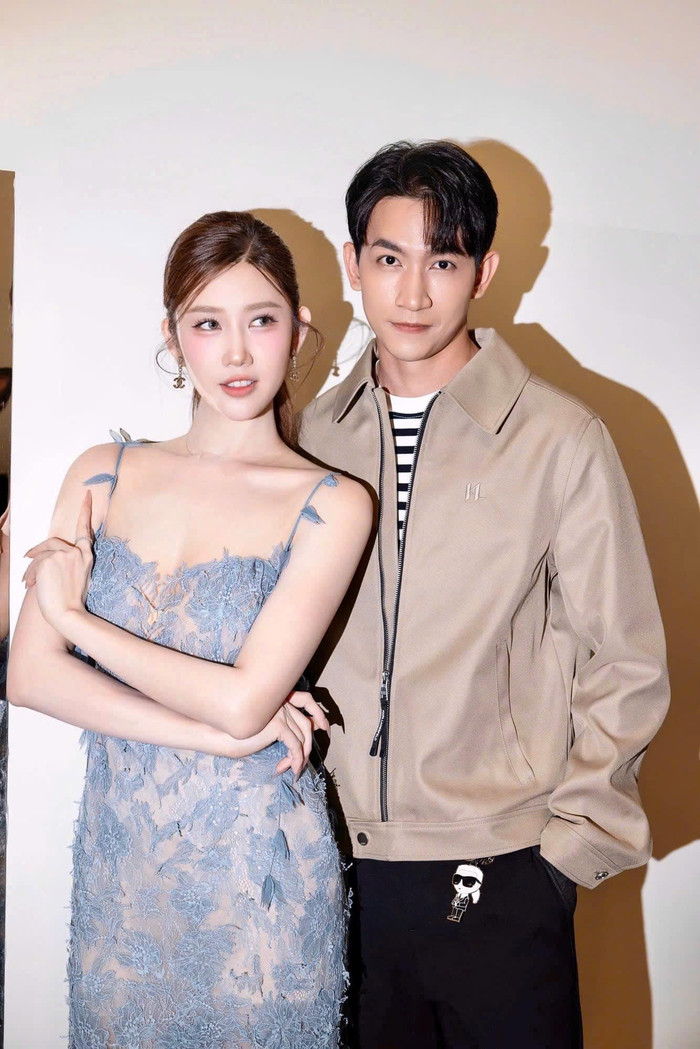 Thuý Ngân và Võ Cảnh 'dính như sam' khiến dân tình đặt nghi vấn cả hai đang bí mật hẹn hò. (Ảnh: FBNV)