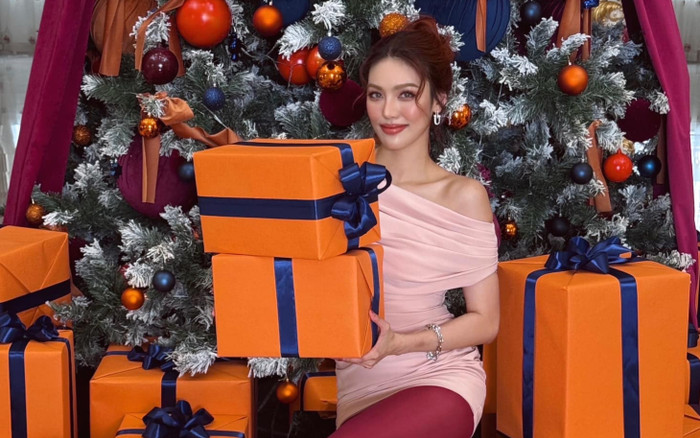Thời trang đón Giáng Sinh 2024 của dàn Hoa - Á hậu Việt Ảnh 2