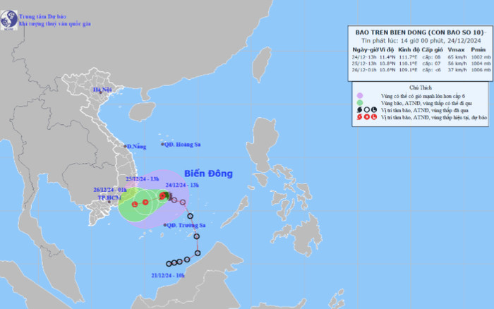 Bão số 10 có đổ bộ vào đất liền nước ta không? Ảnh 2
