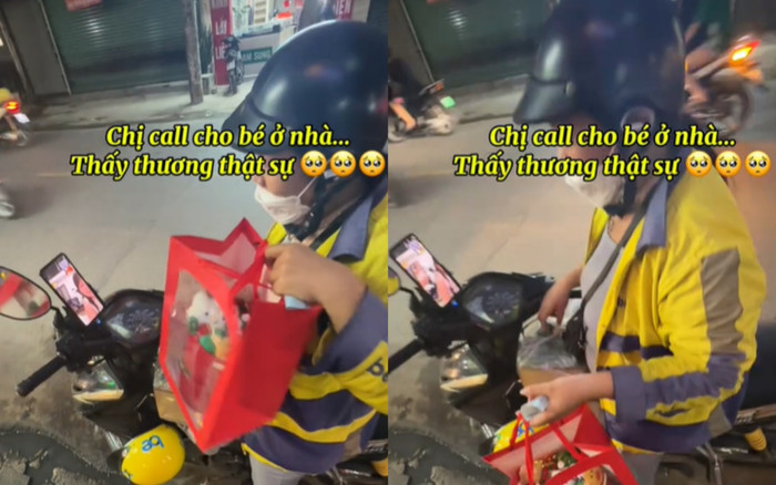 Chủ quán bất ngờ đưa nữ shipper một thứ khiến chị rưng rưng nước mắt, cuộc gọi sau đó càng thêm xúc động Ảnh 2