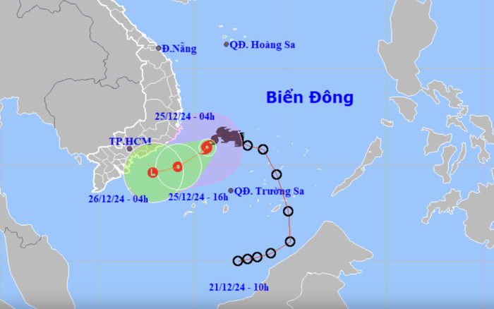 Bão số 10 áp sát vùng biển Ninh Thuận đến Bà Rịa - Vũng Tàu Ảnh 2