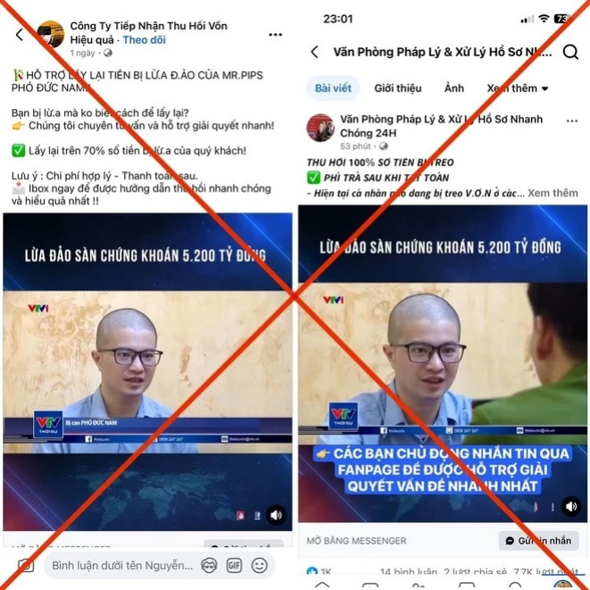 Xuất hiện chiêu lừa mới 'hỗ trợ lấy lại tiền' bị nhóm đối tượng do Mr.Pips cầm đầu chiếm đoạt