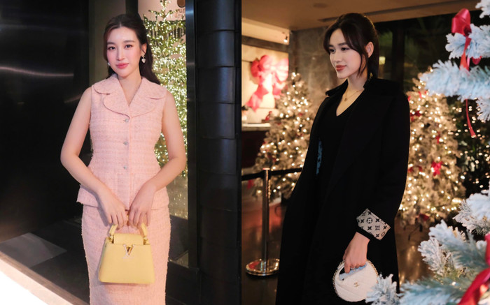 Đỗ Mỹ Linh - Đỗ Thị Hà: Bộ đôi Hoa hậu sang chảnh nhất nhì dịp Giáng sinh Ảnh 2